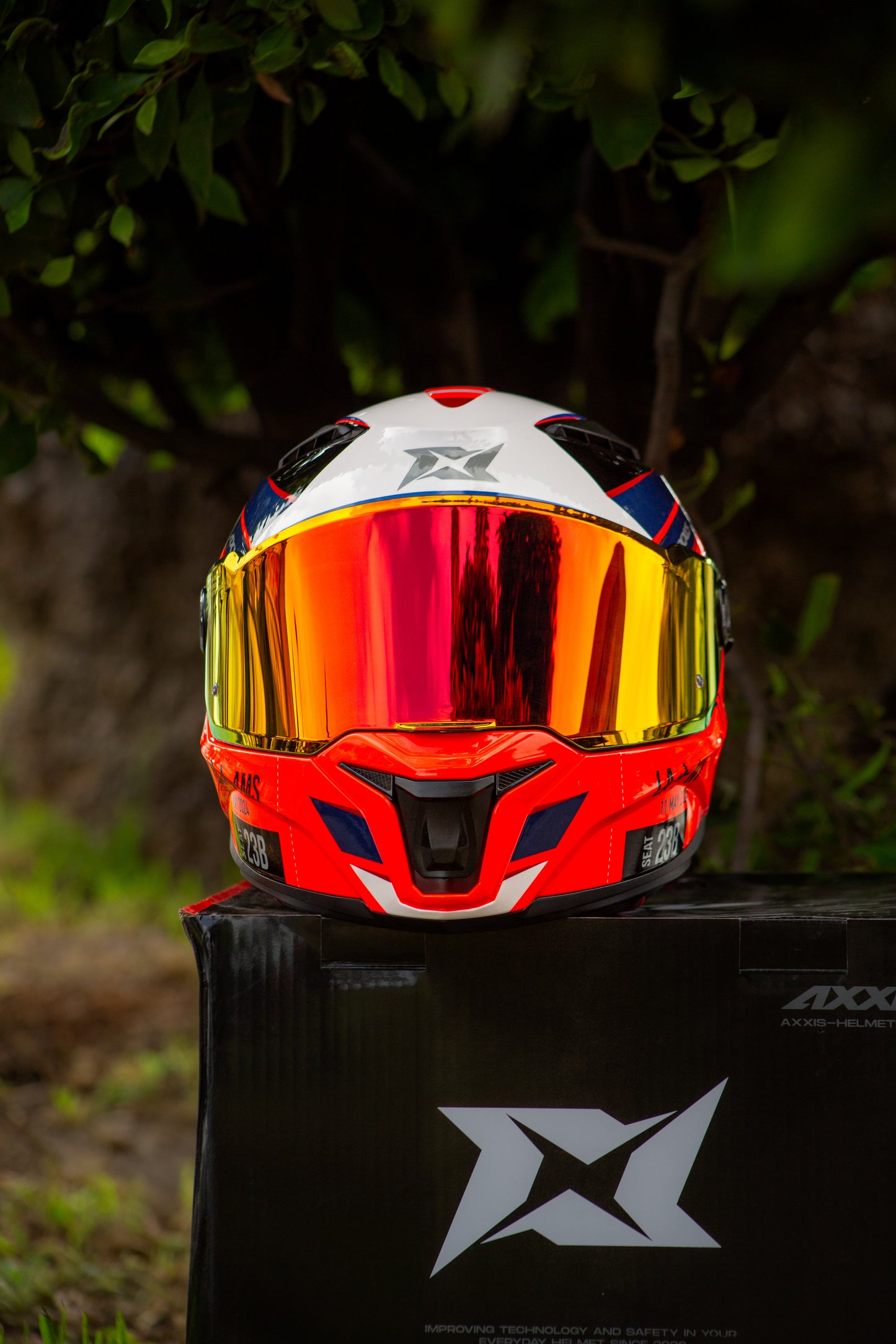 CASCO AXXIS PANTHER PASSENGER ROJO