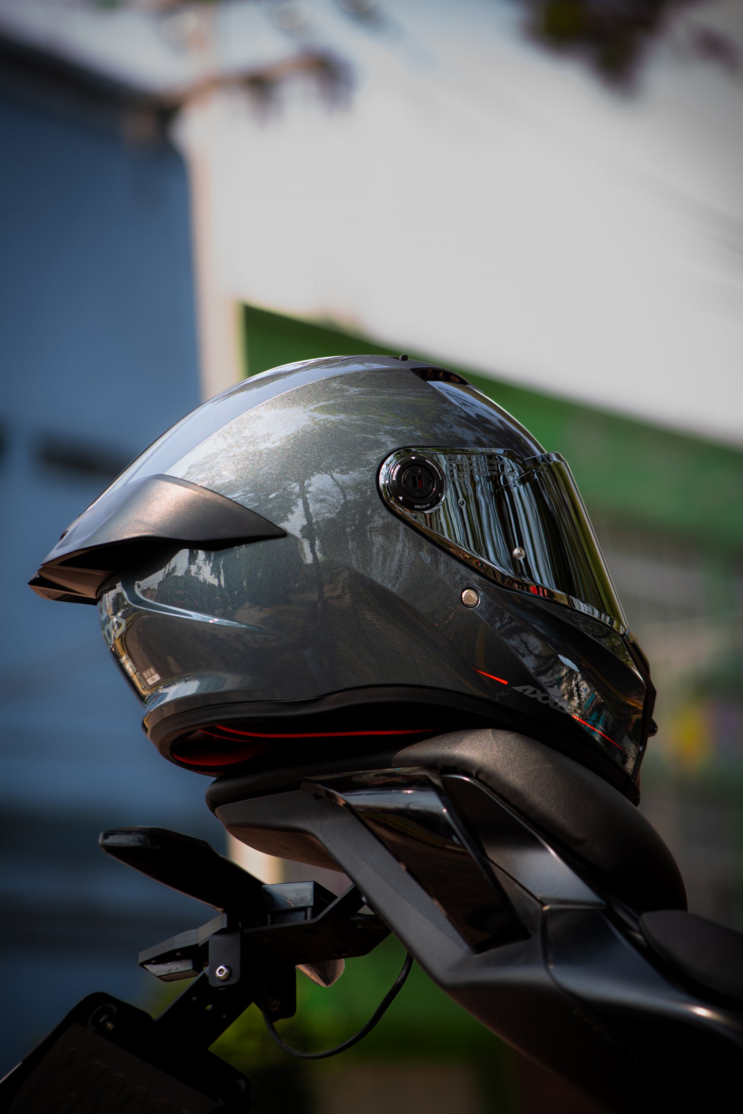 Casco Axxis Fenix Solid GRIS Gloss A12