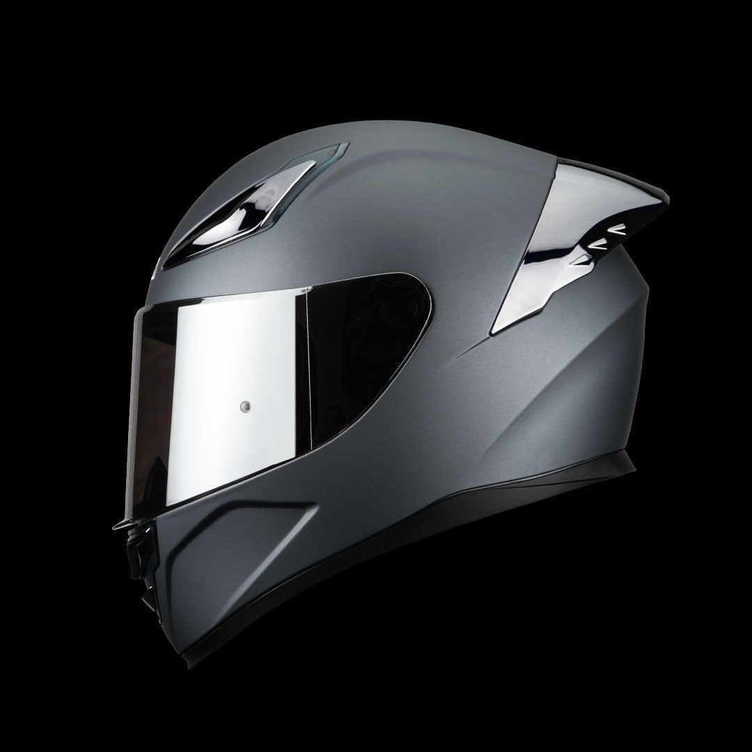 Casco Integral Onix Gun Metal Acabado Mate