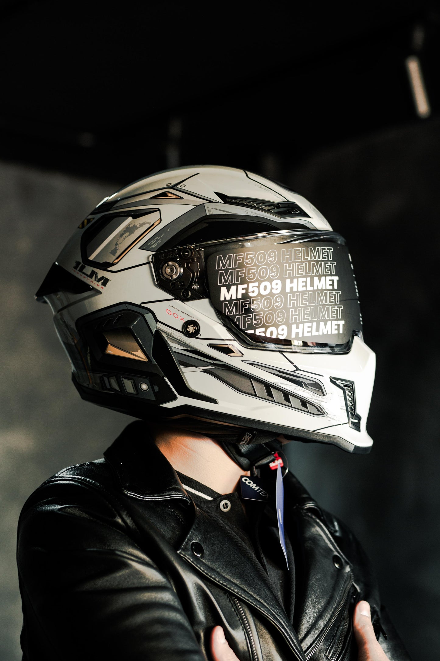 Casco Para Moto Ilm Vendetta Mf509 Cyborg Gris