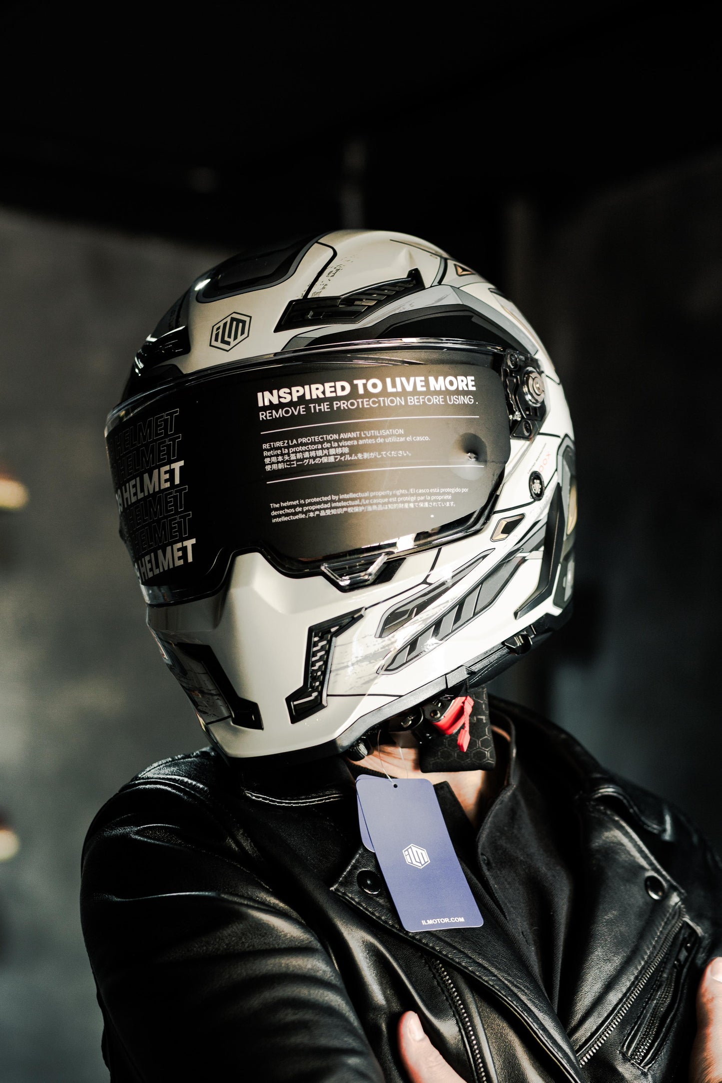 Casco Para Moto Ilm Vendetta Mf509 Cyborg Gris