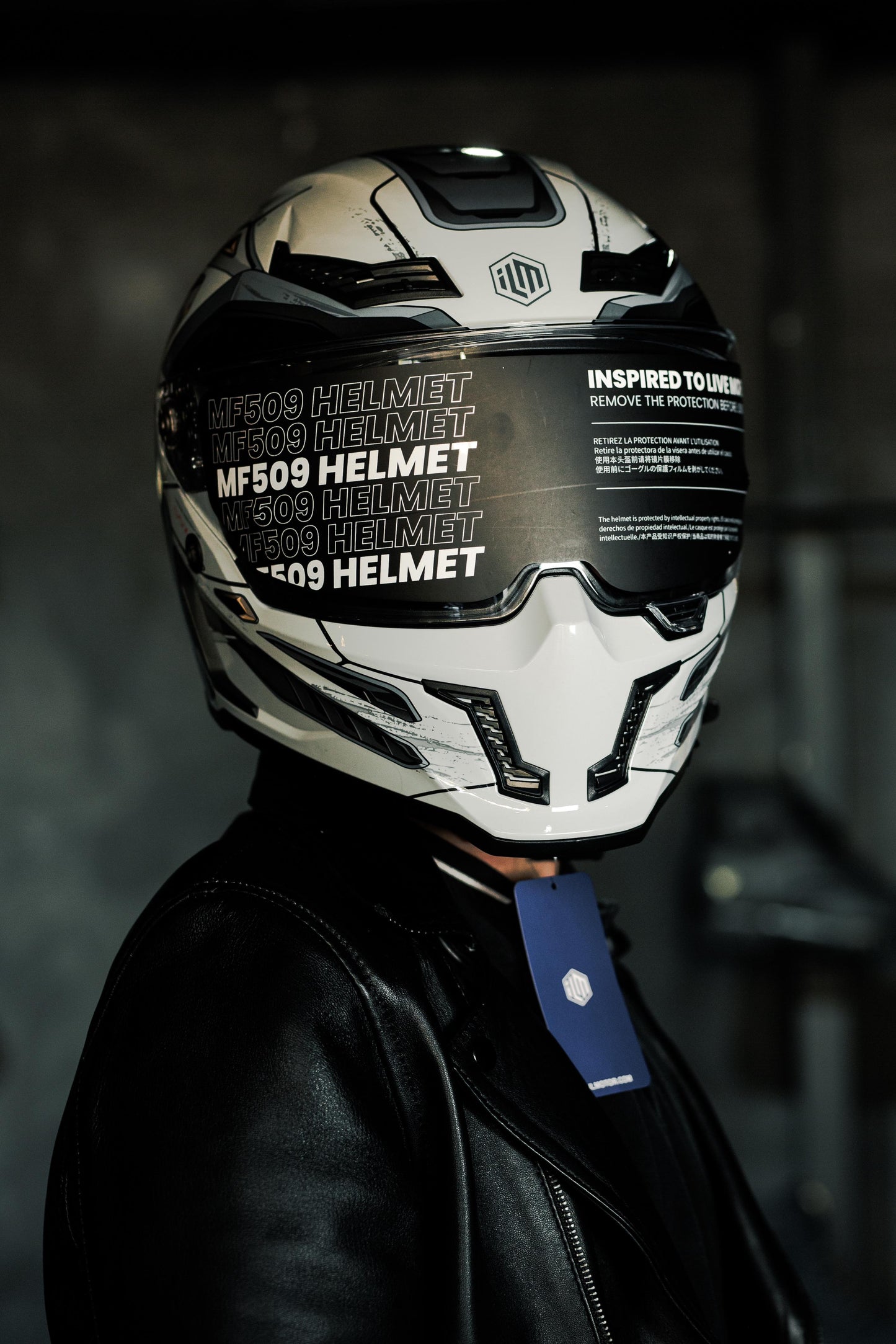 Casco Para Moto Ilm Vendetta Mf509 Cyborg Gris
