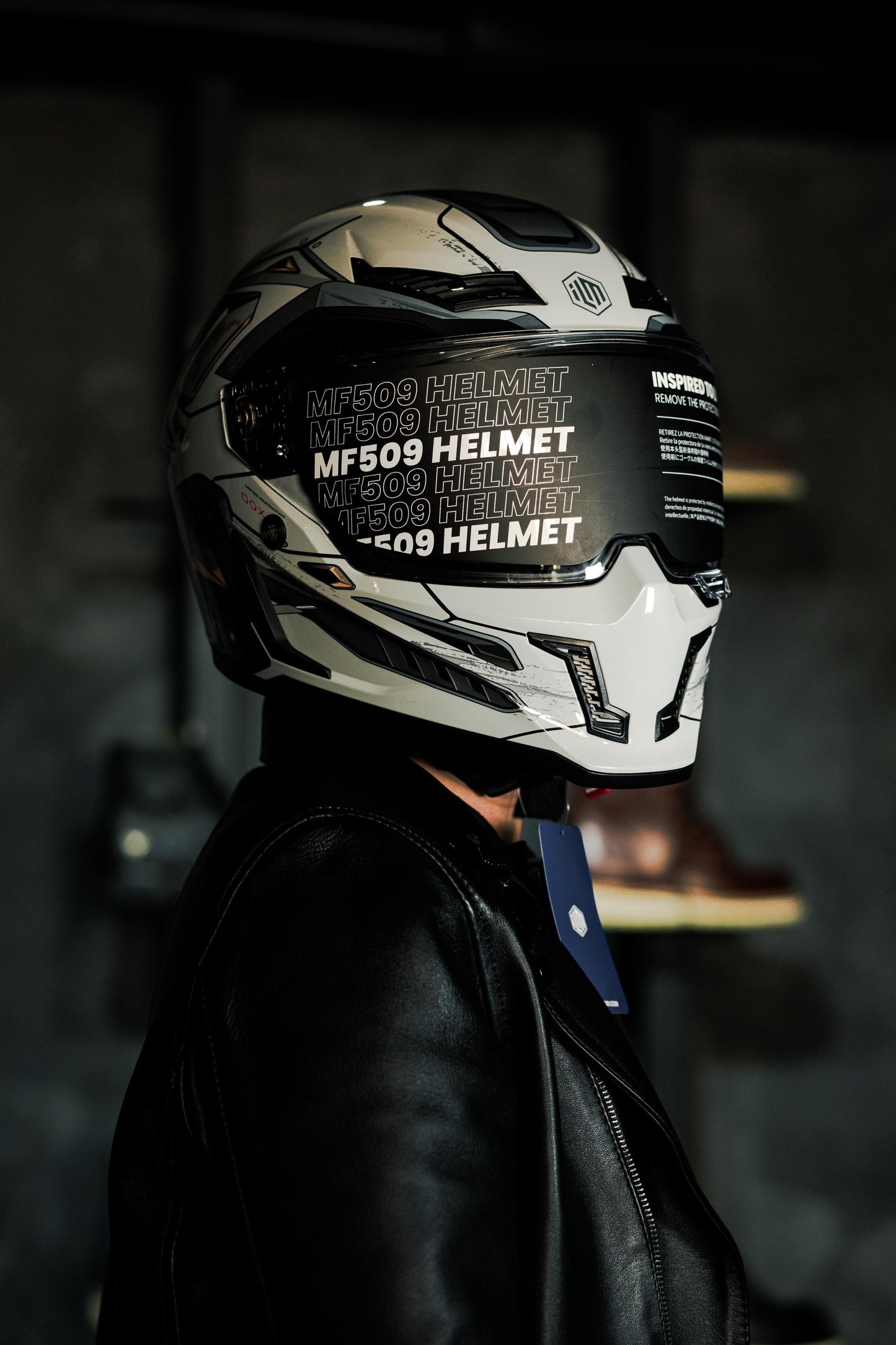Casco Para Moto Ilm Vendetta Mf509 Cyborg Gris