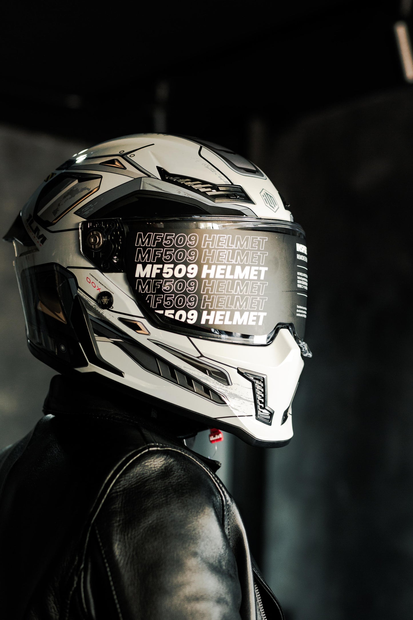 Casco Para Moto Ilm Vendetta Mf509 Cyborg Gris