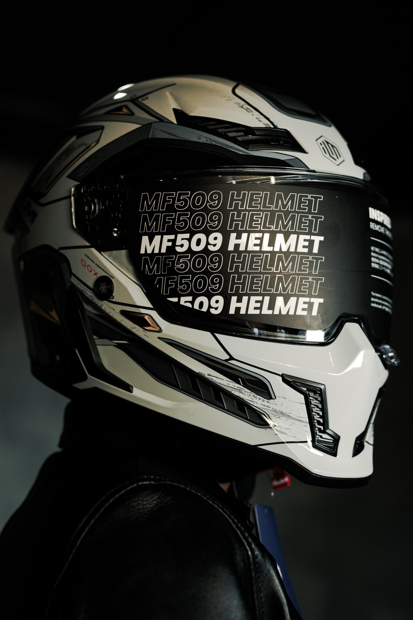 Casco Para Moto Ilm Vendetta Mf509 Cyborg Gris