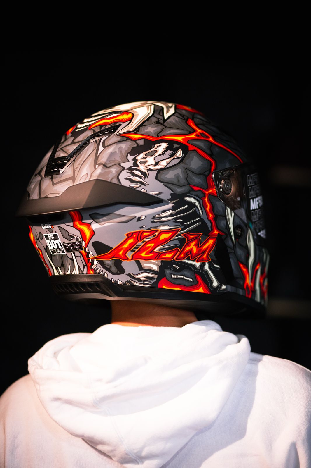 Casco Integral ILM Vendetta Mf509 Para Moto Day 1