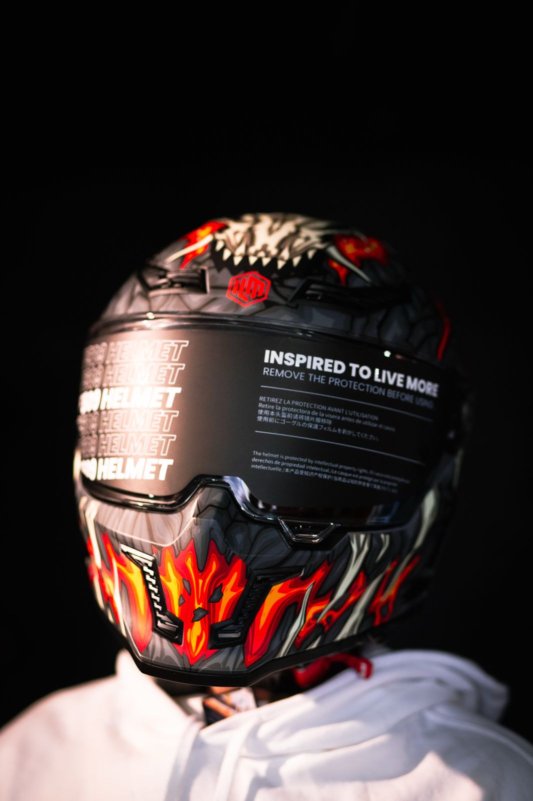 Casco Integral ILM Vendetta Mf509 Para Moto Day 1
