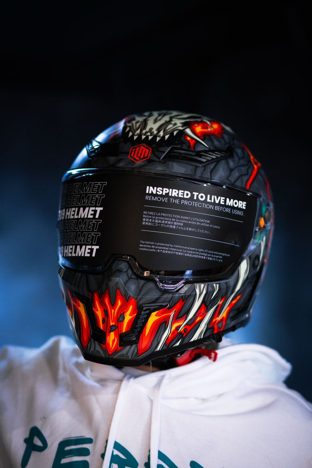 Casco Integral ILM Vendetta Mf509 Para Moto Day 1