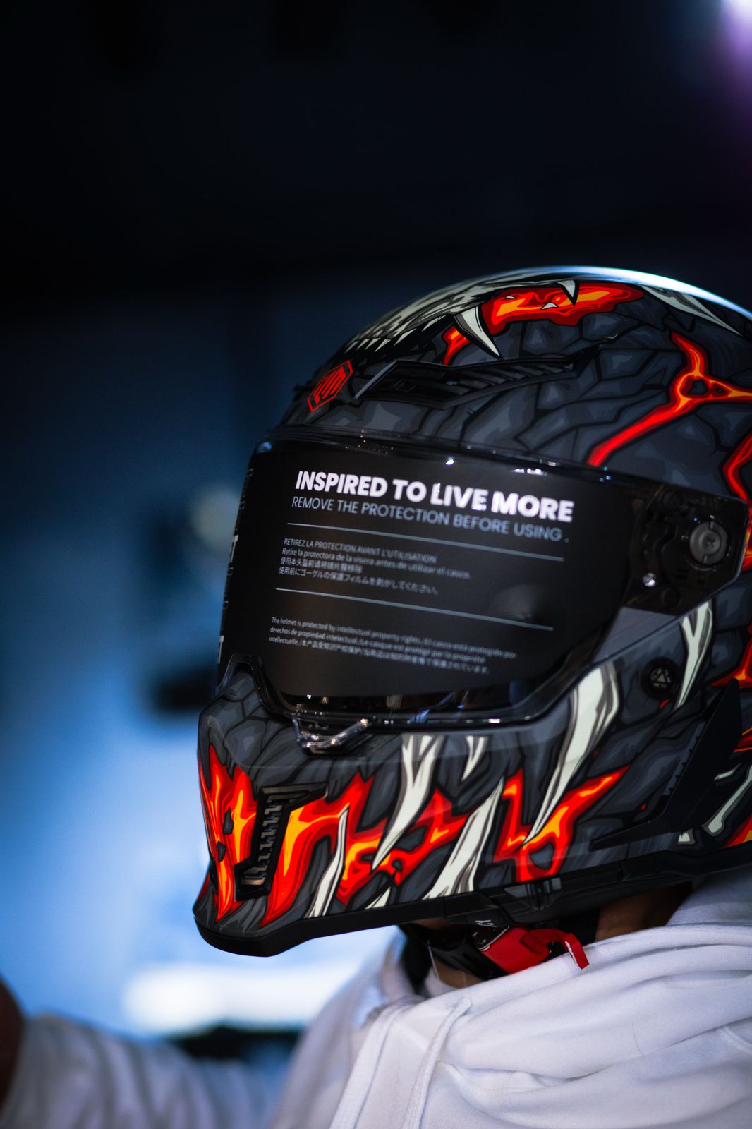 Casco Integral ILM Vendetta Mf509 Para Moto Day 1