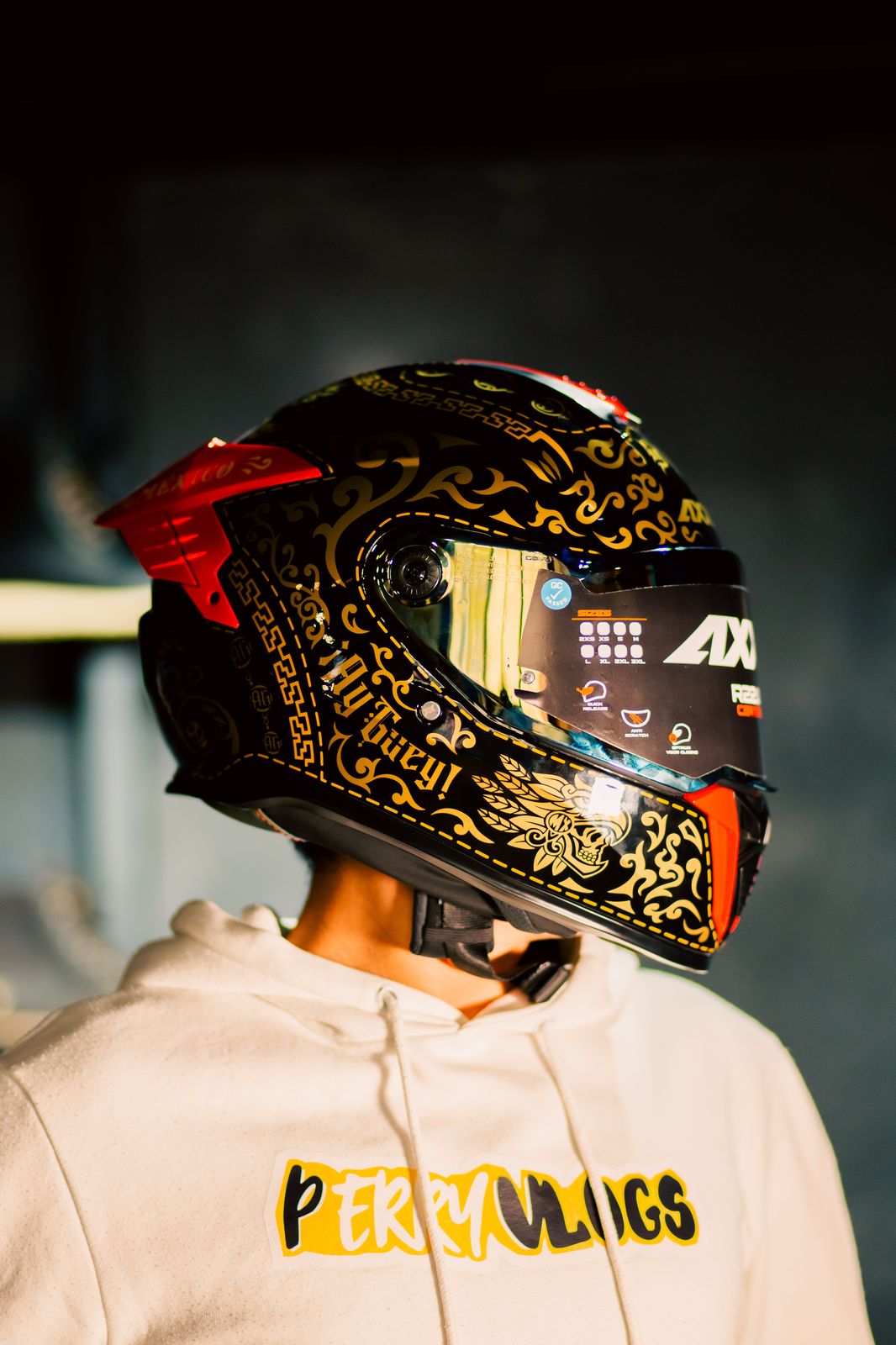 Casco Integral Axxis Hawk Ay Güey Con Pinlock MARIACHI