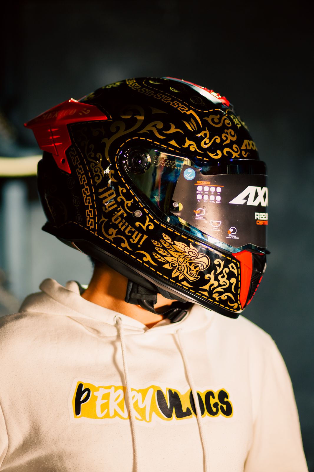 Casco Integral Axxis Hawk Ay Güey Con Pinlock MARIACHI