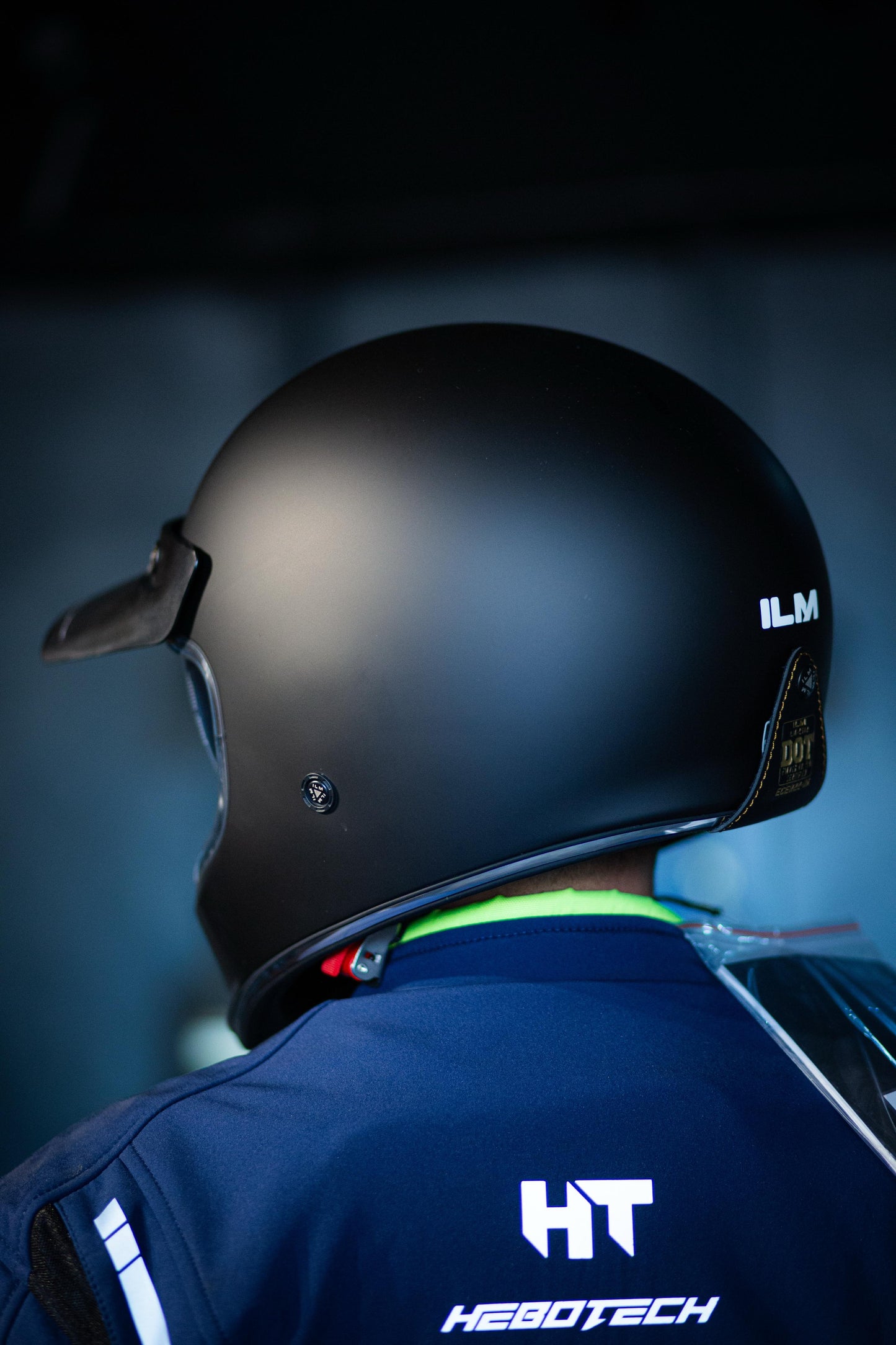 Casco Para Moto Integral Retro Vintage Ilm Z502 NEGRO MATE