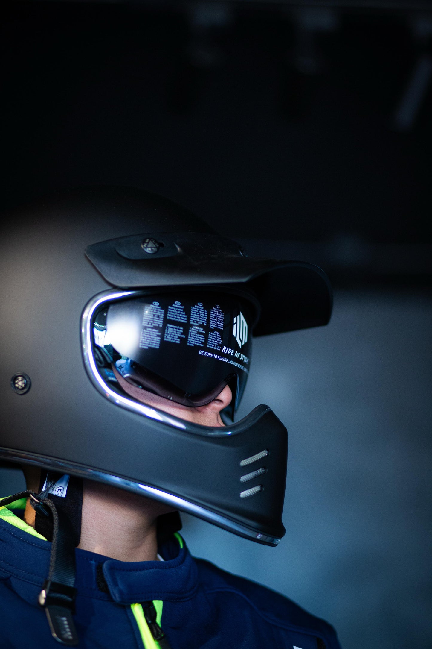 Casco Para Moto Integral Retro Vintage Ilm Z502 NEGRO MATE
