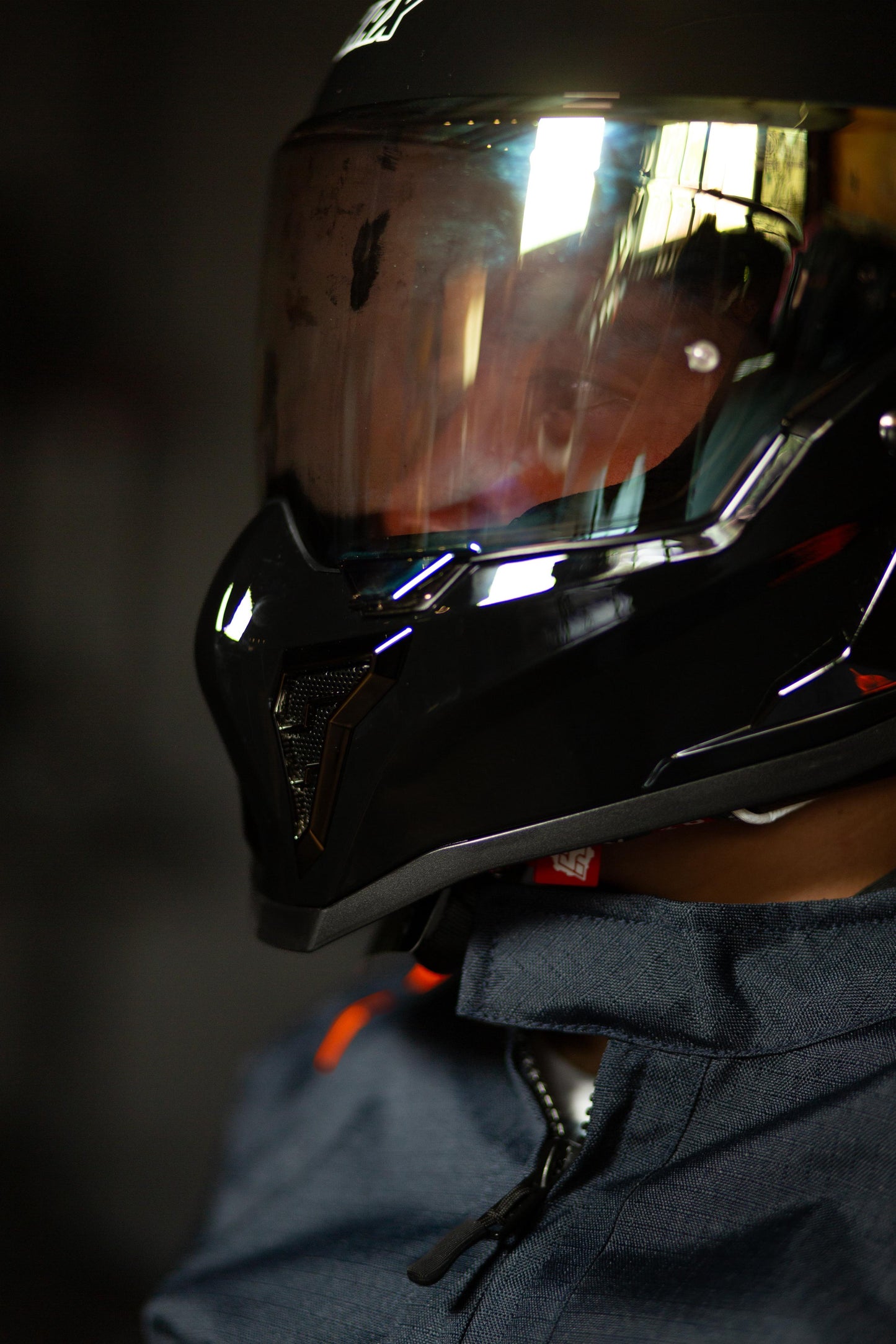 Casco Integral Hax Pearl Pearl Negro Brillo