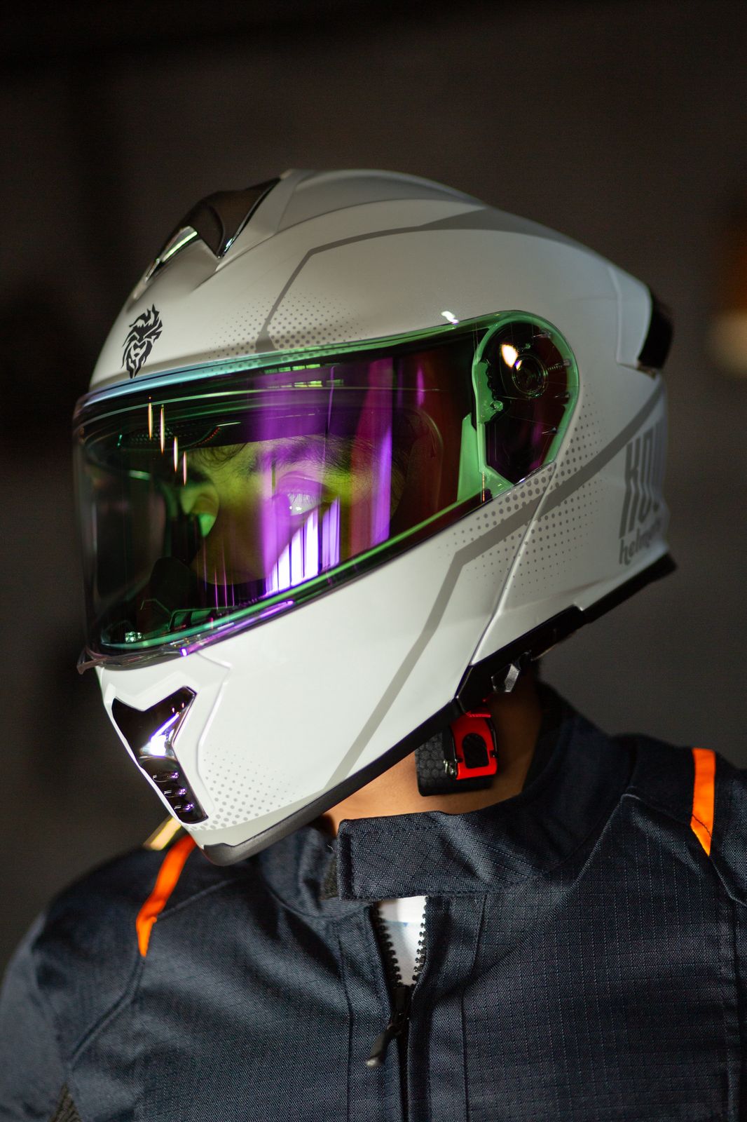 CASCO THUNDER WAVES BLANCO