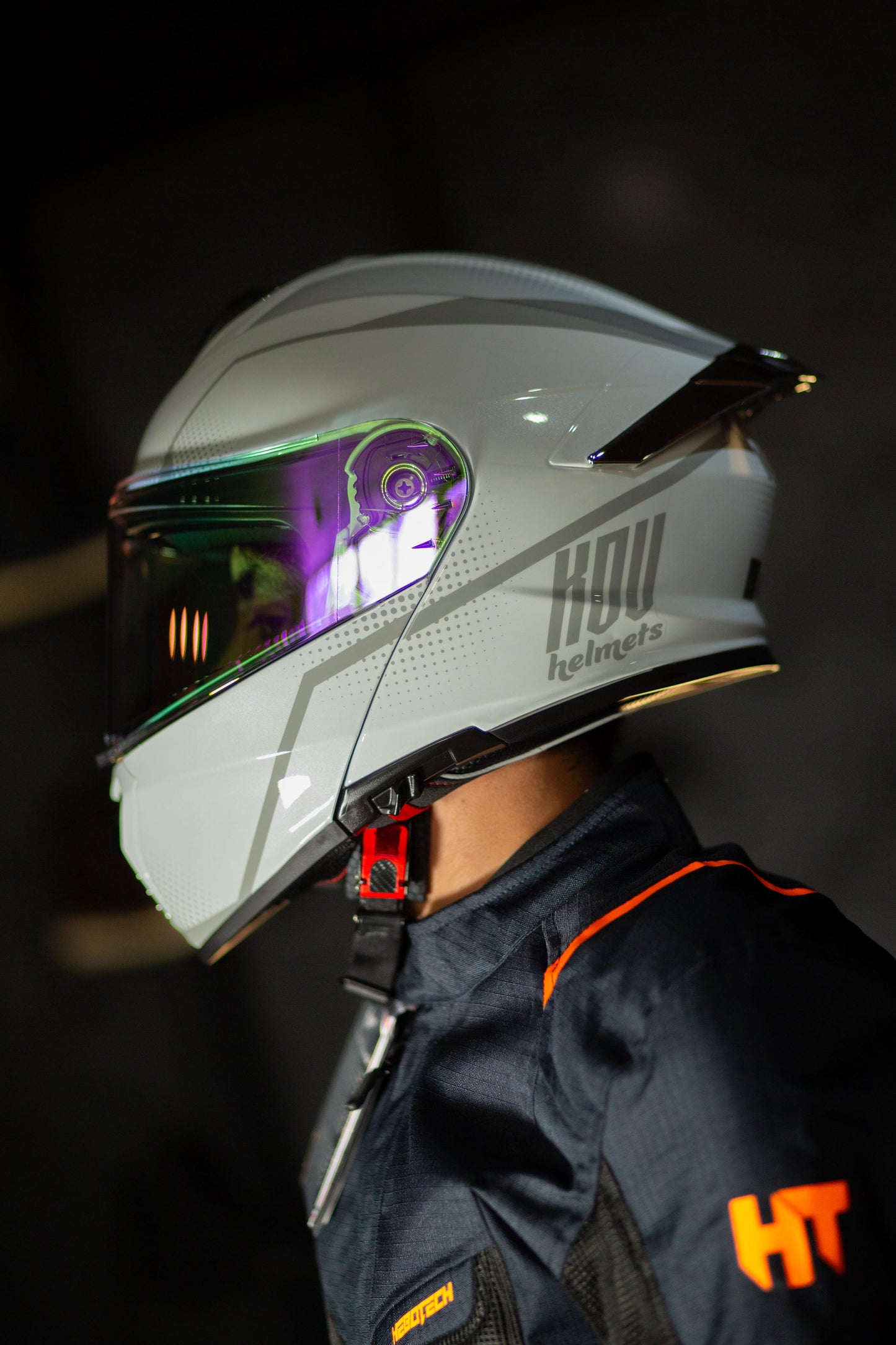 CASCO THUNDER WAVES BLANCO