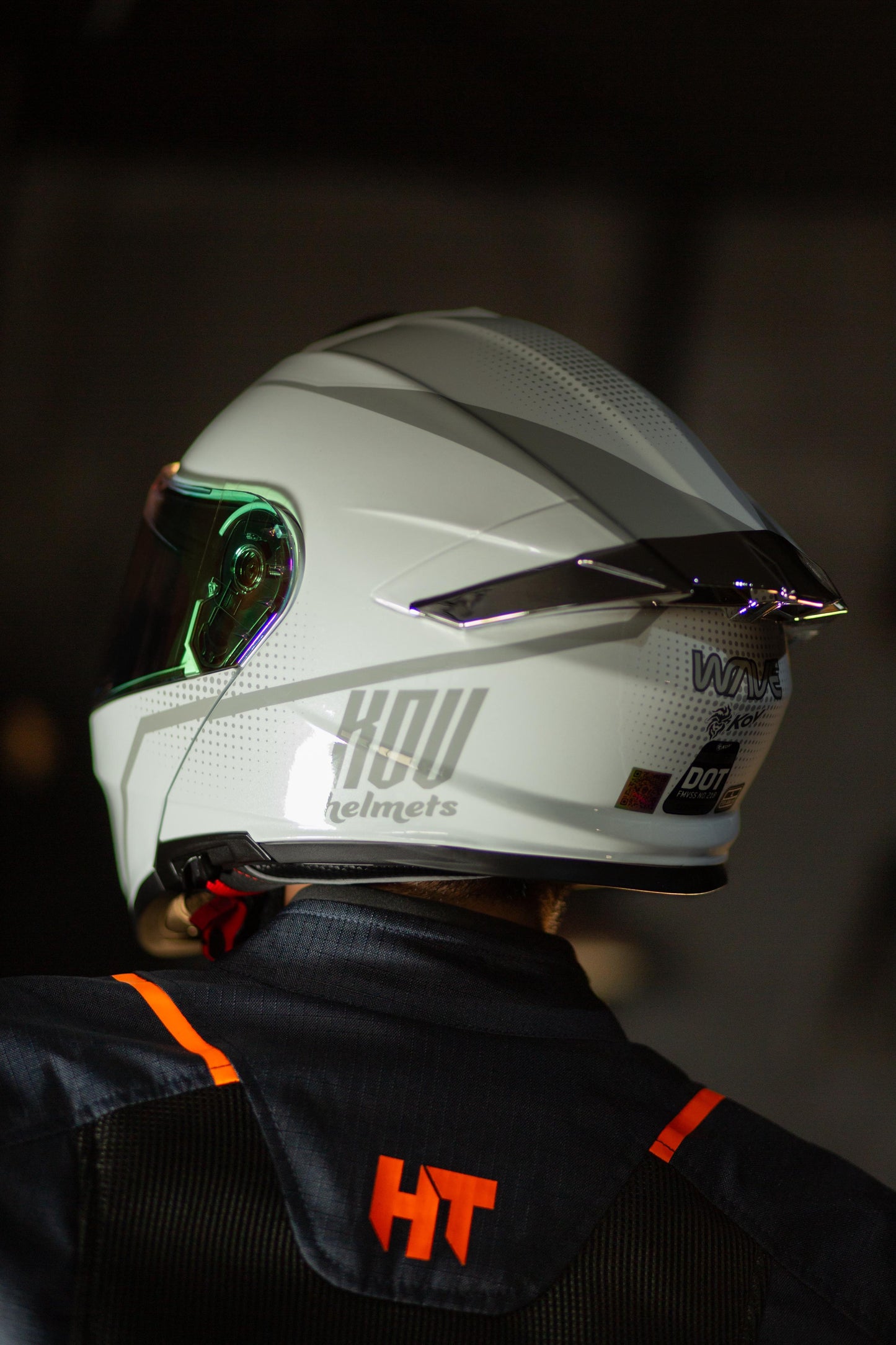 CASCO THUNDER WAVES BLANCO