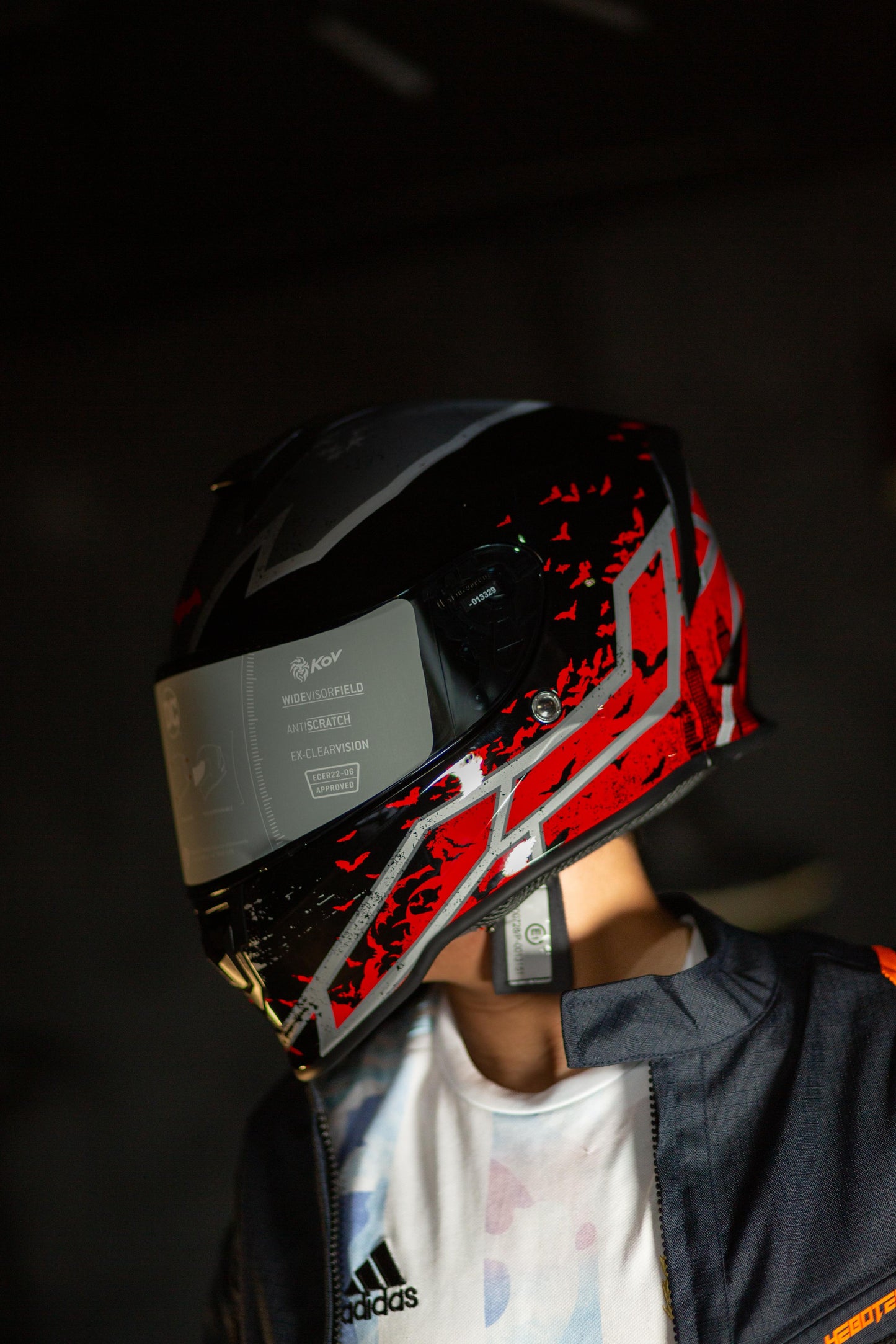 CASCO KROON DC BATMAN ROJO