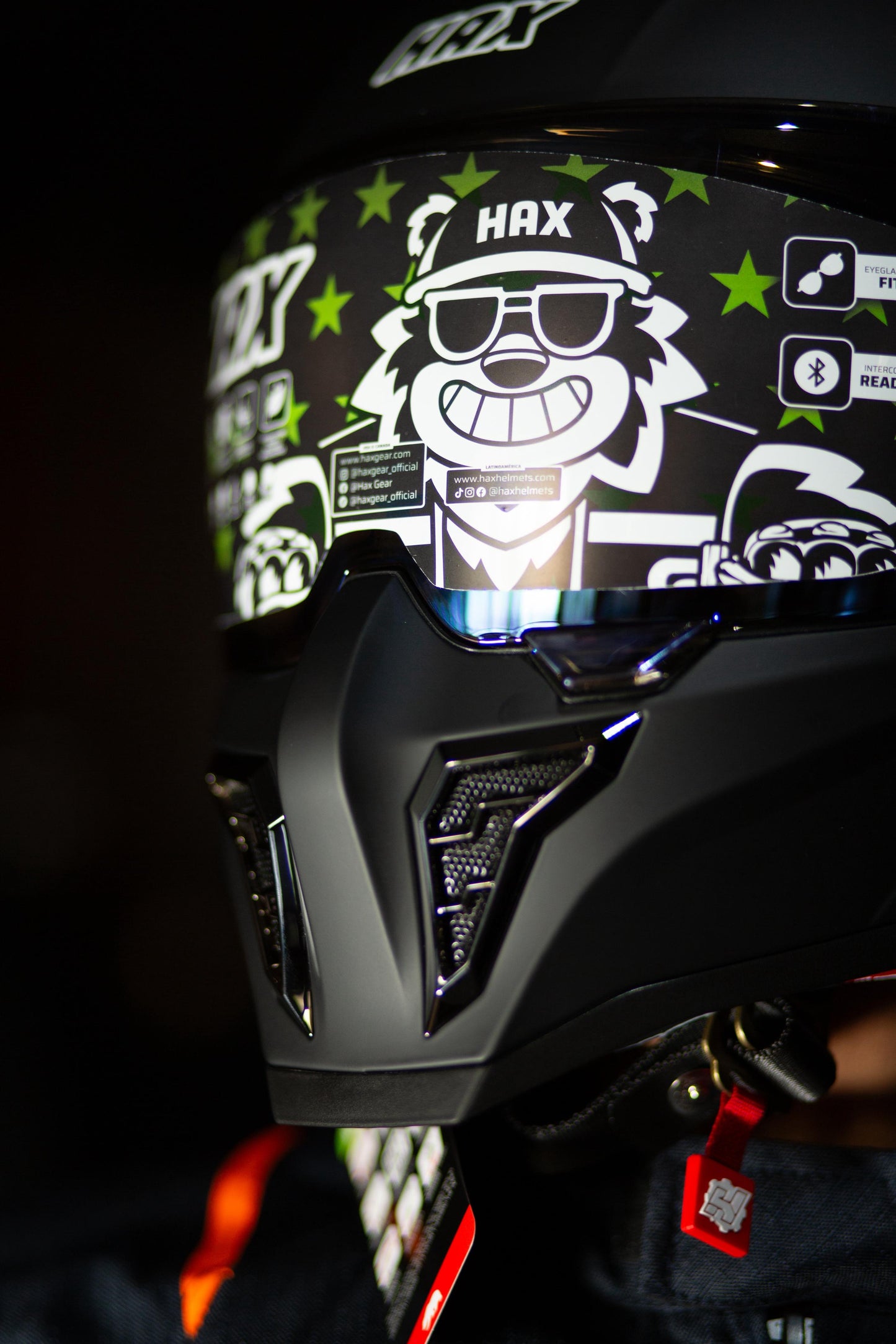 Casco Integral Hax Black Pearl Negro Mate
