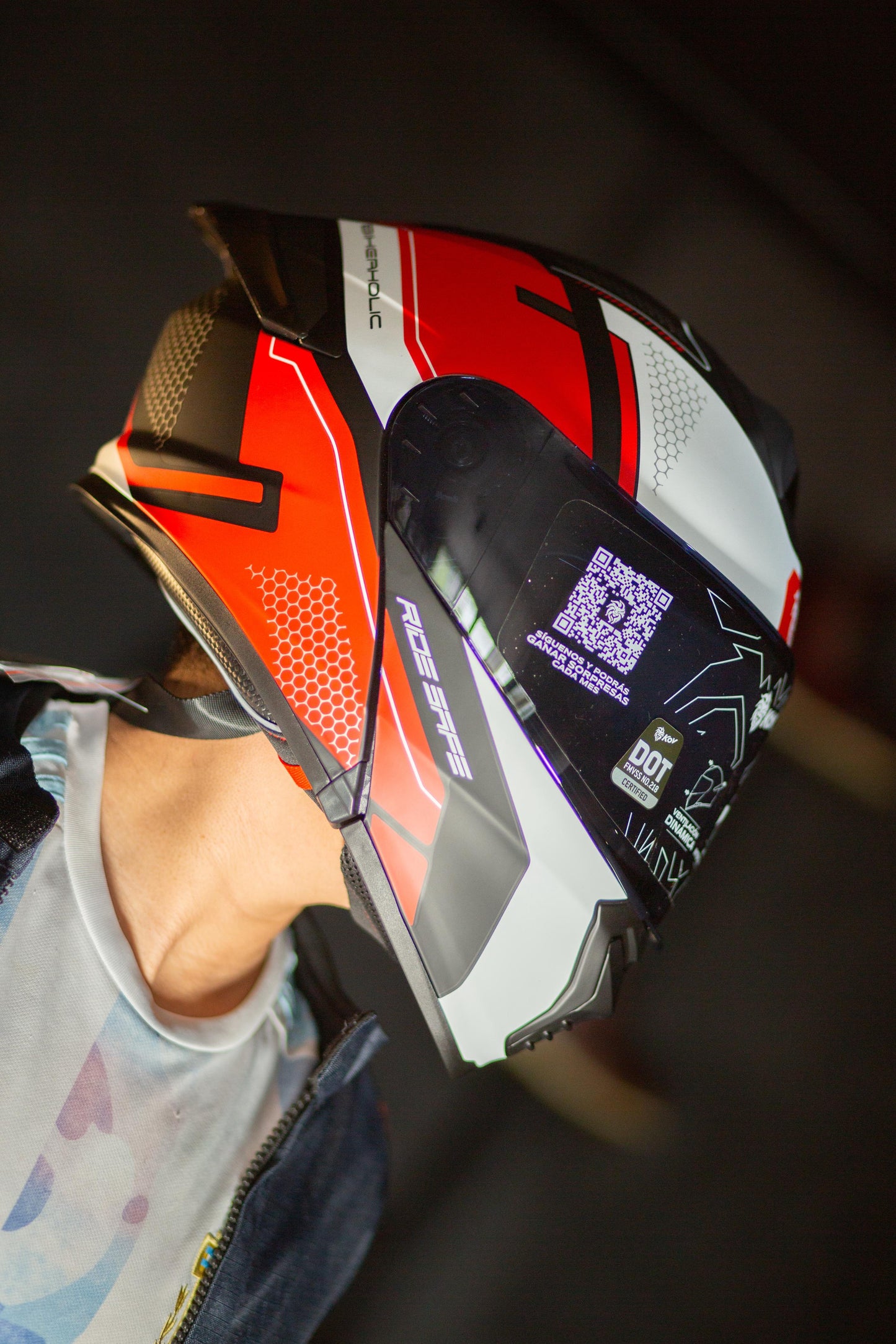 CASCO THUNDER REVENGE ROJO