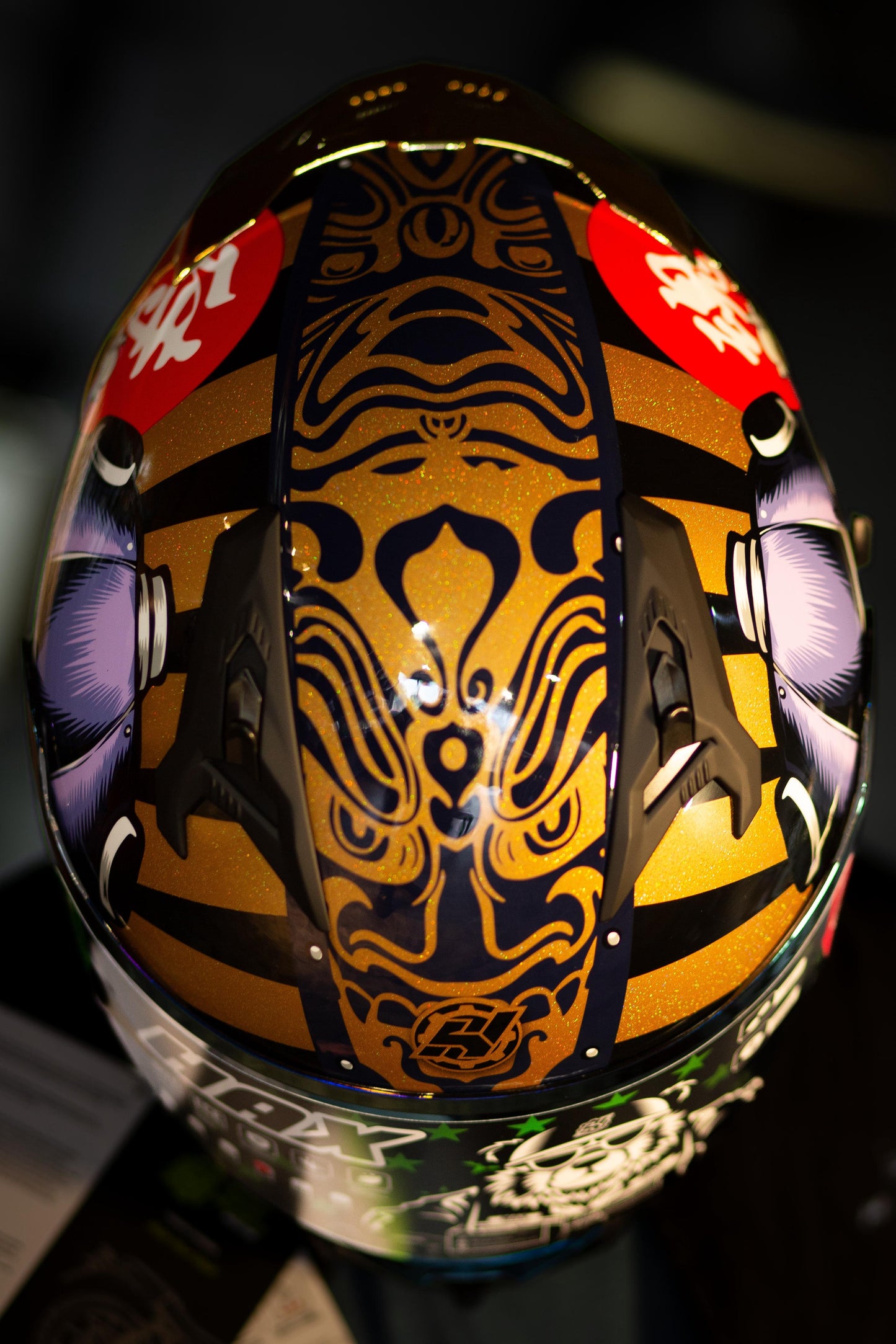 CASCO HAX OBSIDIAN SAMURAI ROJO/AMARILLO
