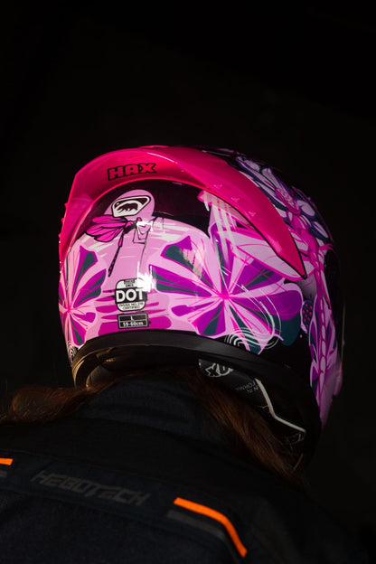 CASCO HAX ONIX DRAGON FLY ROSA