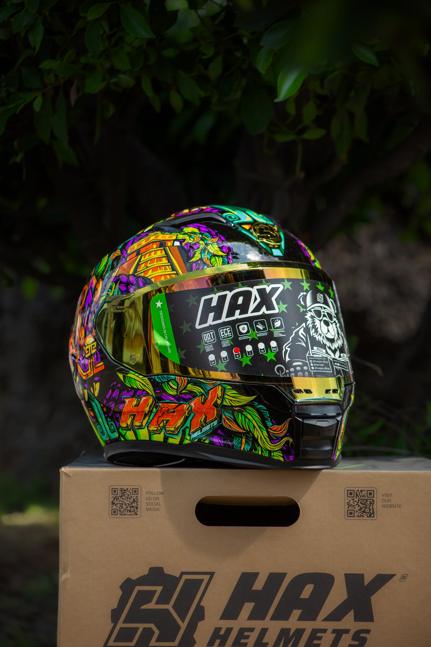 CASCO HAX FORCE KUKULCAN NEGRO/MORADO