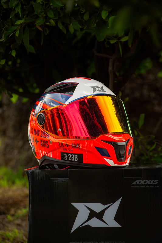 CASCO AXXIS PANTHER PASSENGER ROJO