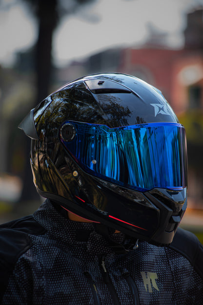 Casco Axxis Fenix Solid Negro Gloss A1