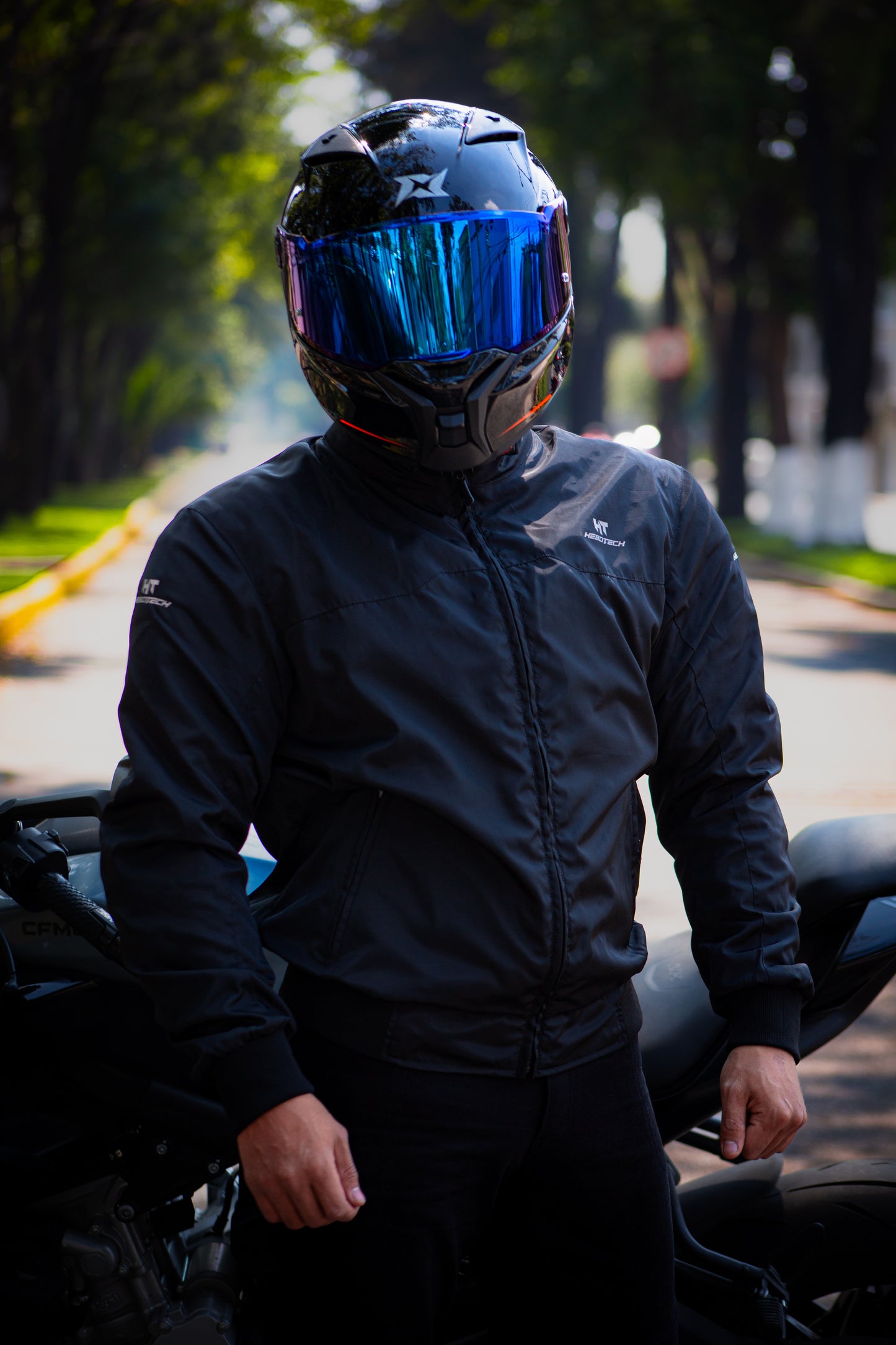 Chamarra Hebotech Caliber Negra