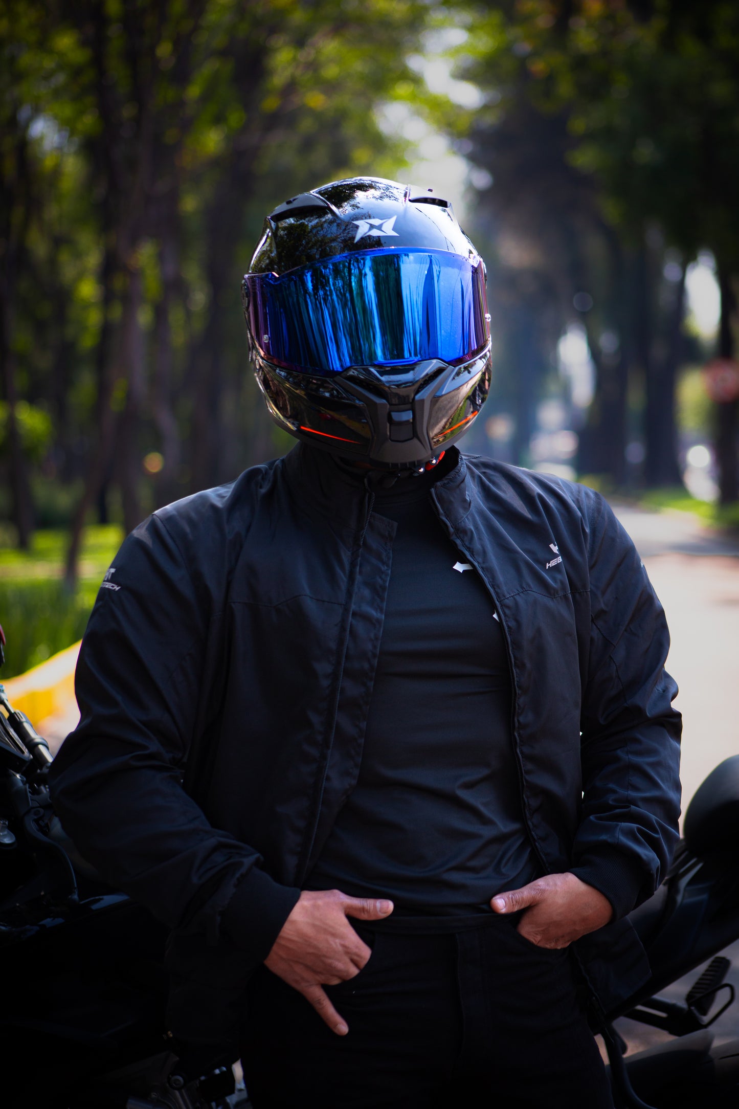 Chamarra Hebotech Caliber Negra