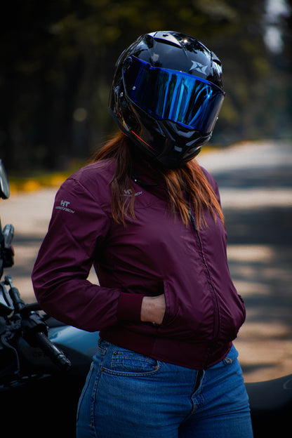 Chamarra Hebotech Caliber Burgundy Dama