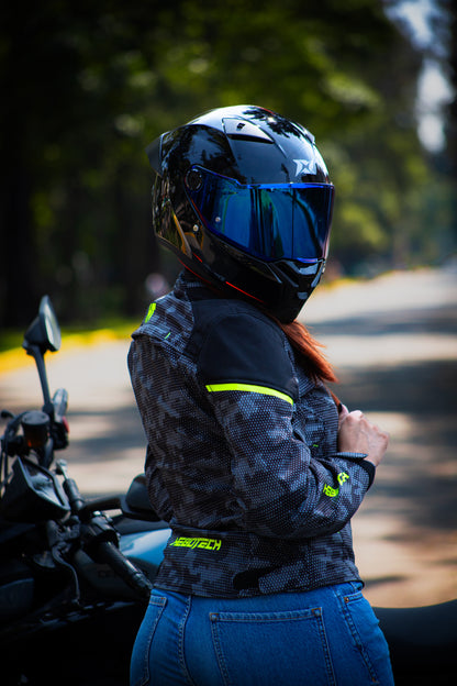 Chamarra Mujer Roadstar Softshell Dama Amarillo