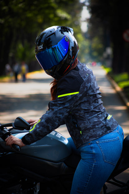 Chamarra Mujer Roadstar Softshell Dama Amarillo