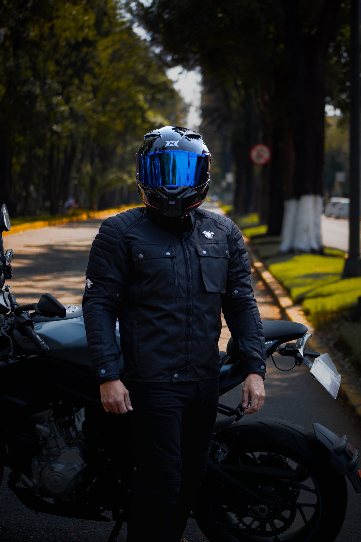 Chamarra Casual Punto Extremo Rider Black