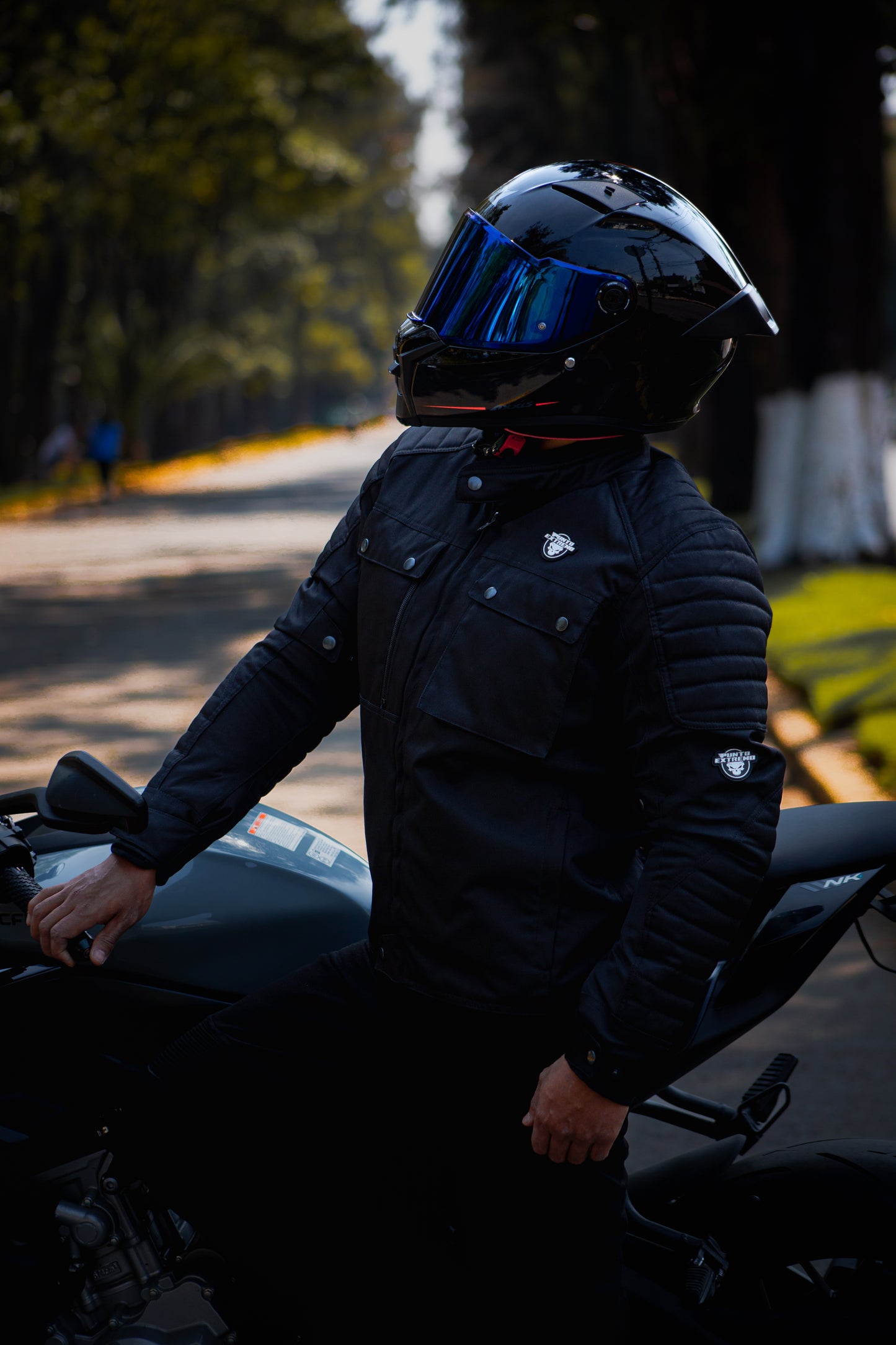 Chamarra Casual Punto Extremo Rider Black