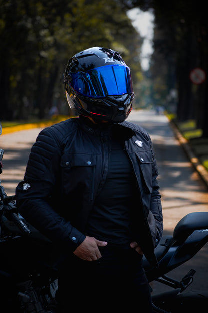 Chamarra Casual Punto Extremo Rider Black