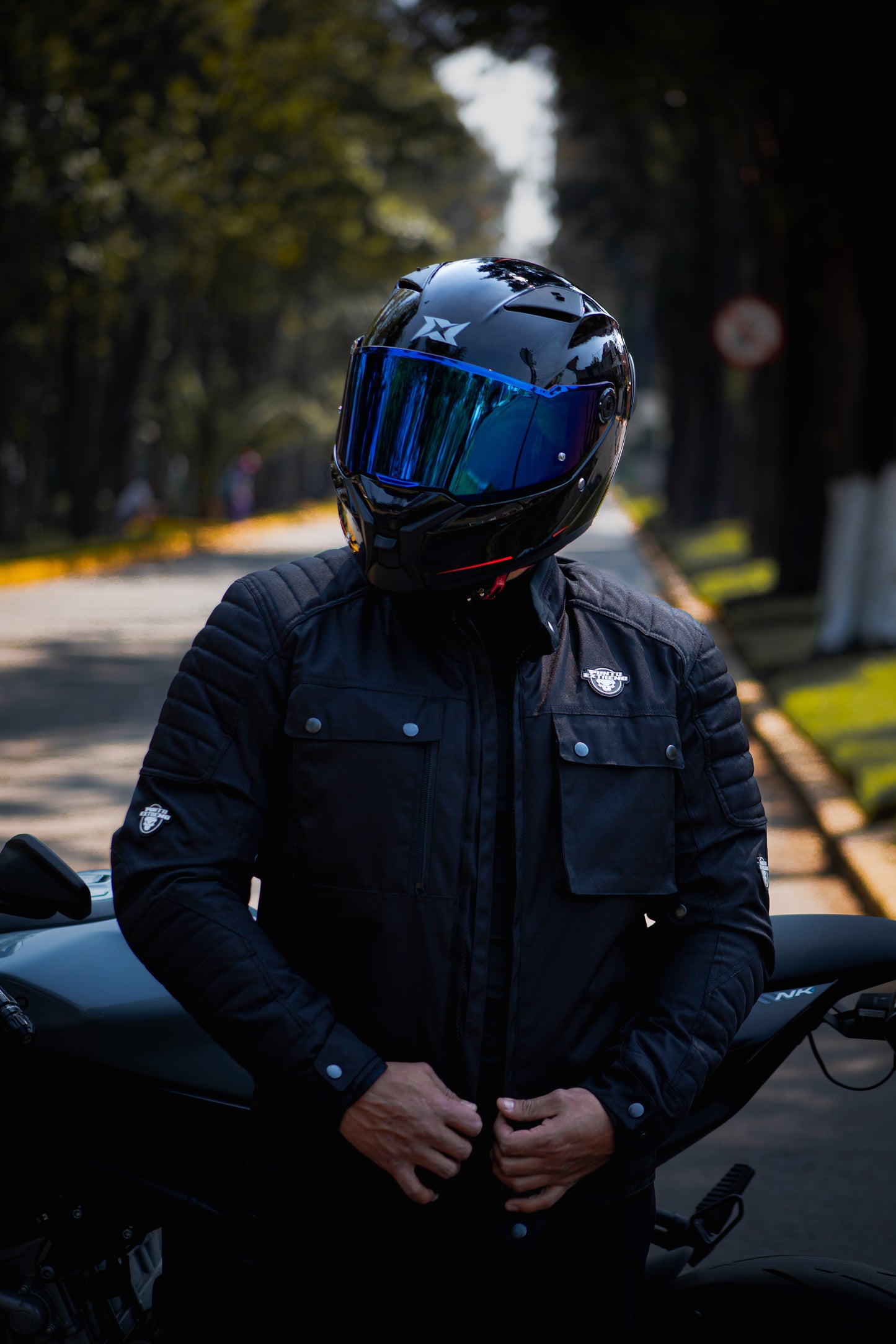 Chamarra Casual Punto Extremo Rider Black