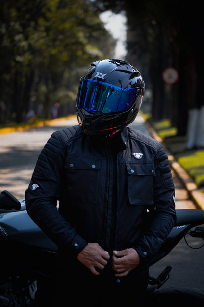 Chamarra Casual Punto Extremo Rider Black