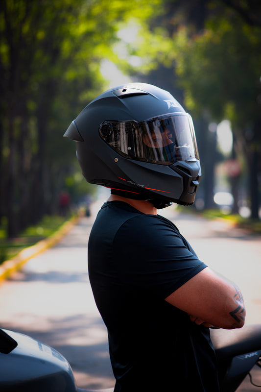 Casco Axxis Fenix Solid GRIS MATE A12