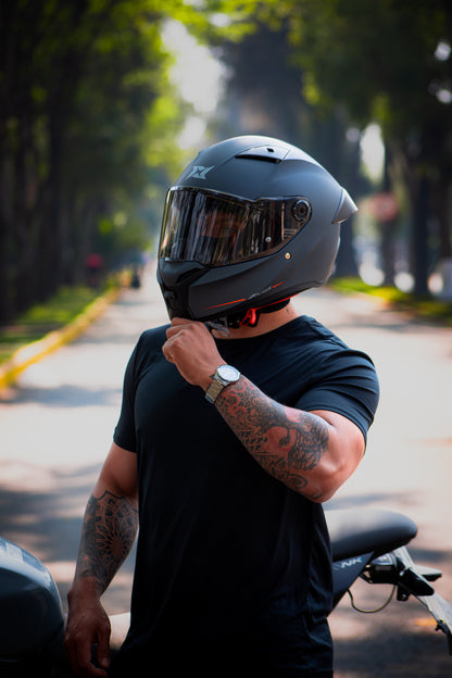 Casco Axxis Fenix Solid GRIS MATE A12