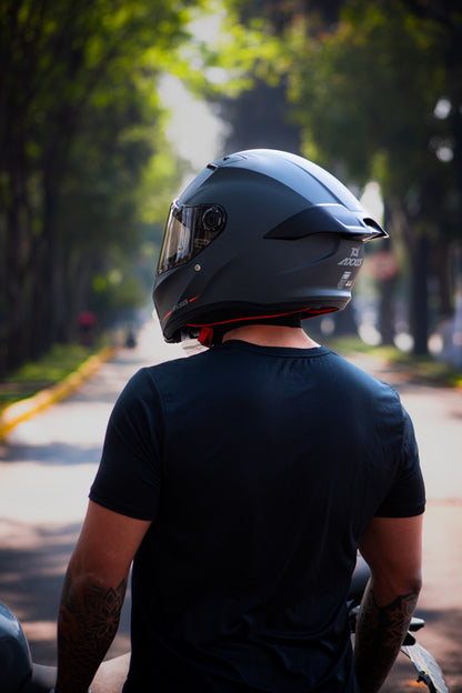 Casco Axxis Fenix Solid GRIS MATE A12