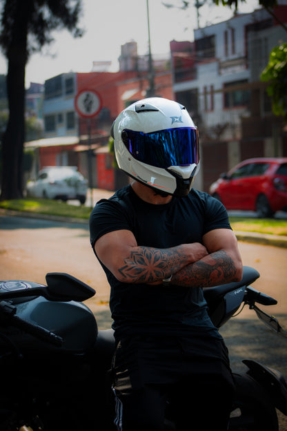 Casco Axxis Fenix Solid BLANCO GLOSS A0