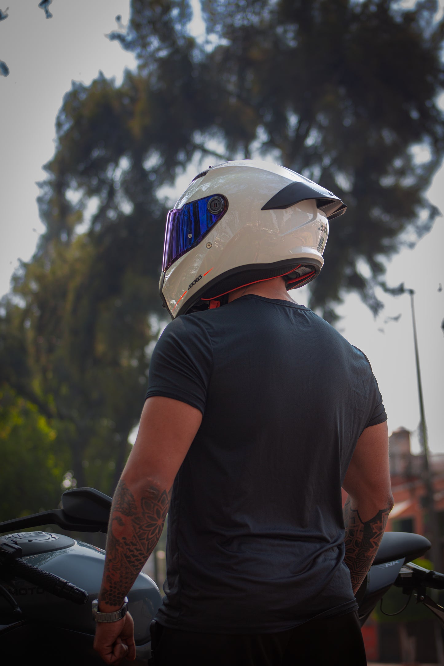 Casco Axxis Fenix Solid BLANCO GLOSS A0