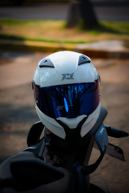 Casco Axxis Fenix Solid BLANCO GLOSS A0