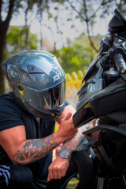 Casco Axxis Fenix Solid GRIS Gloss A12