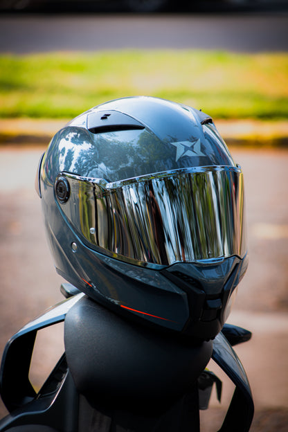 Casco Axxis Fenix Solid GRIS Gloss A12