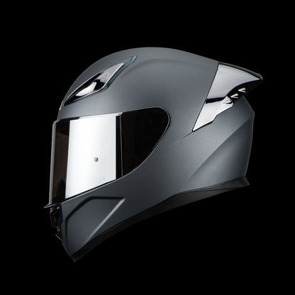Casco Integral Onix Gun Metal Acabado Mate