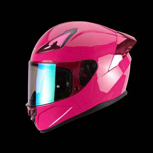 Casco Integral Onix Sparkle Rosa Acabado Brillante