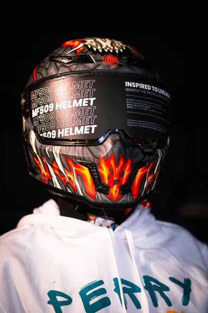 Casco Integral ILM Vendetta Mf509 Para Moto Day 1